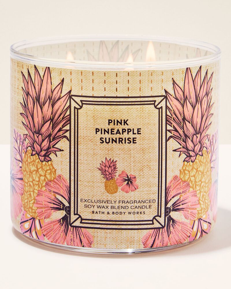Pink Pineapple Sunrise 3-Wick Candle เทียนหอม 3 ไส้