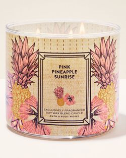 Pink Pineapple Sunrise 3-Wick Candle image number null