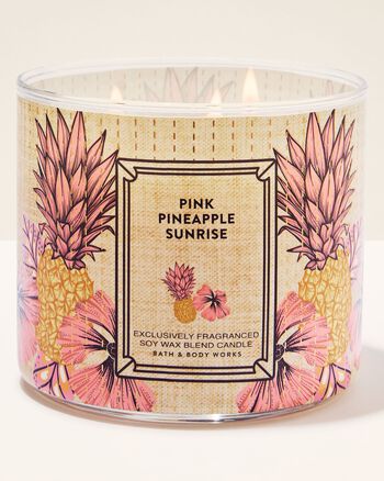 Pink Pineapple Sunrise 3-Wick Candle เทียนหอม 3 ไส้