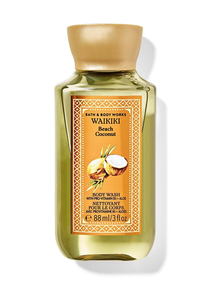 Waikiki Beach Coconut Travel Size Body Wash สบู่อาบน้ำขนาดพกพา