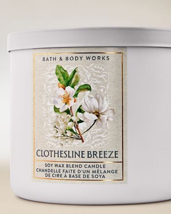 Clothesline Breeze 3-Wick Candle เทียนหอม 3 ไส้