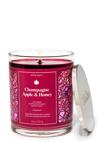 Champagne Apple & Honey Signature Single Wick Candle Single Wick Candle