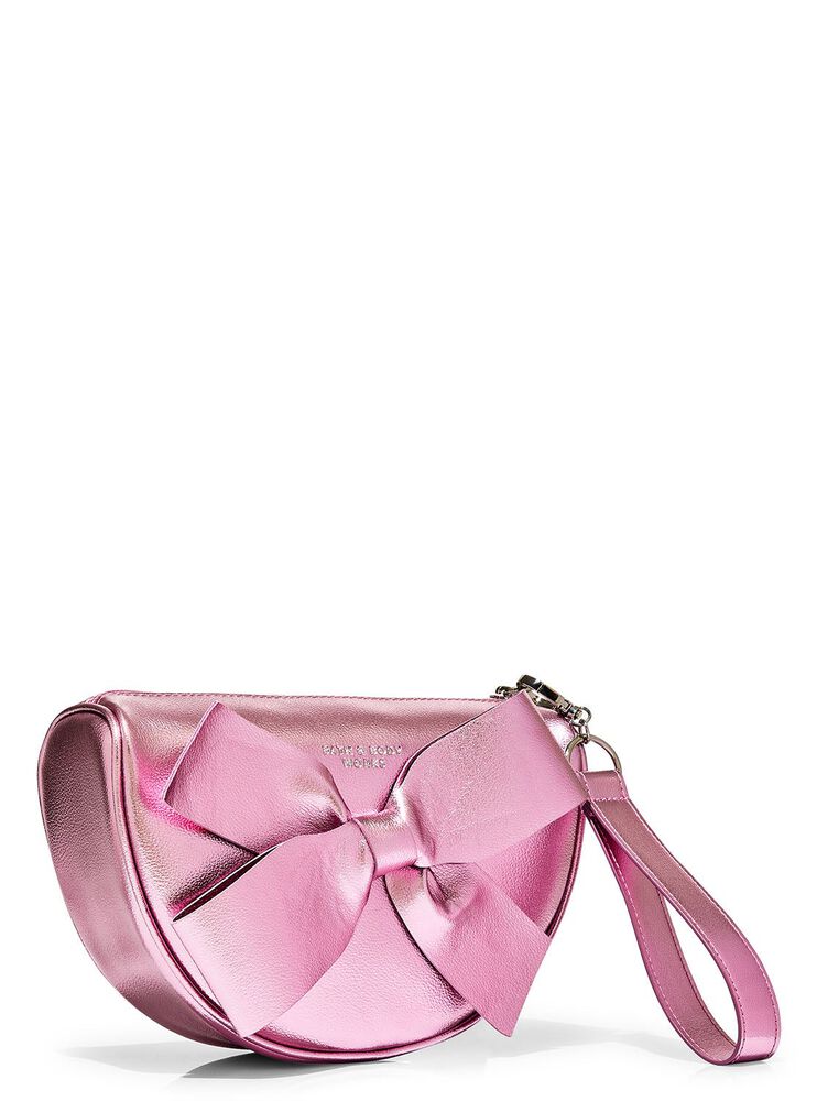 Metallic Bow Cosmetic Bag Cosmetic Bag