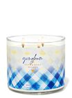 Gingham 3-Wick Candle image number null