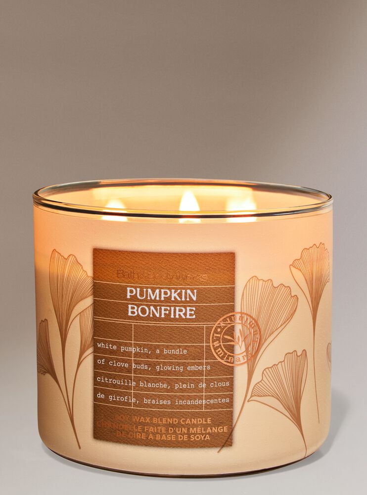 Pumpkin Bonfire 3-Wick Candle เทียนหอม 3 ไส้
