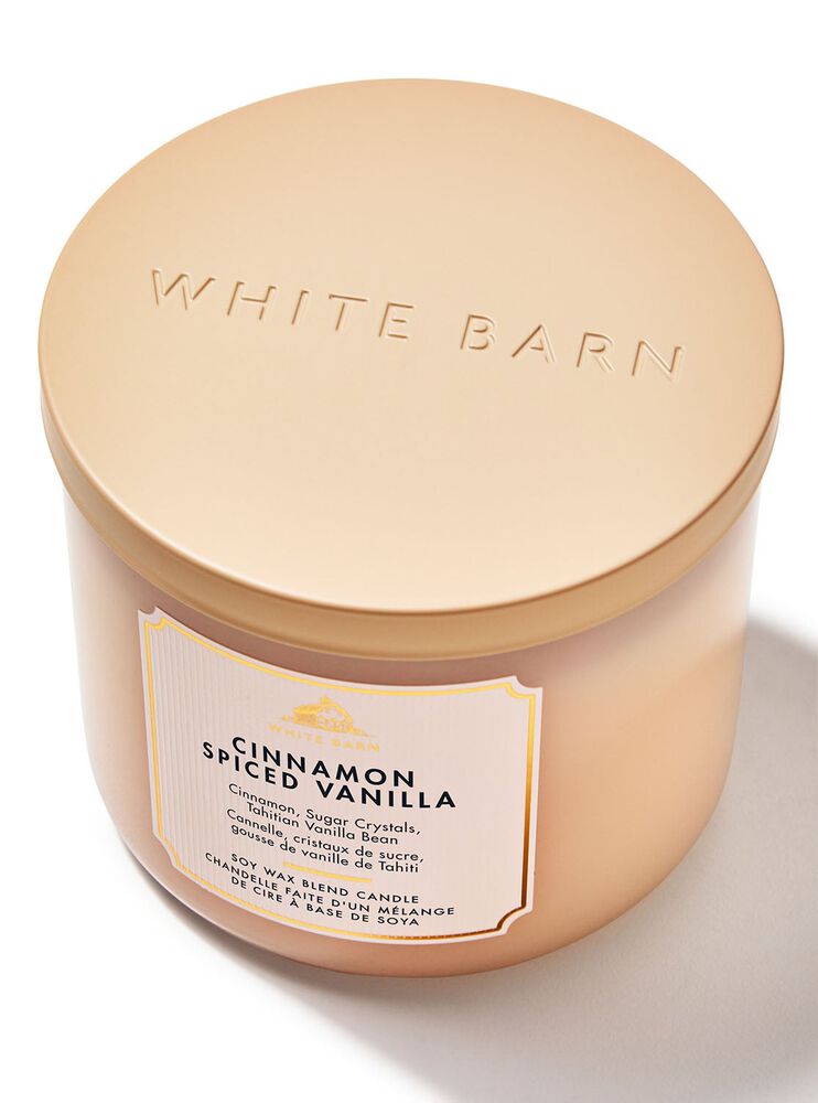 Cinnamon Spiced Vanilla 3-Wick Candle เทียนหอม 3 ไส้