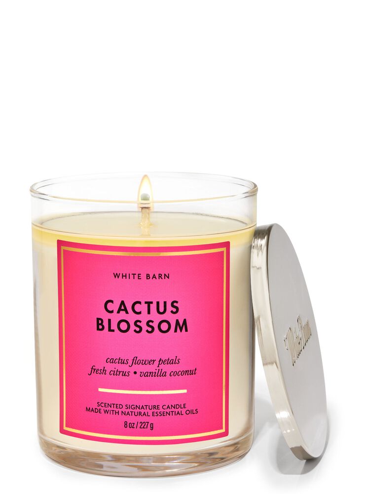 Cactus Blossom Signature Single Wick Candle เทียนหอม 1 ไส้