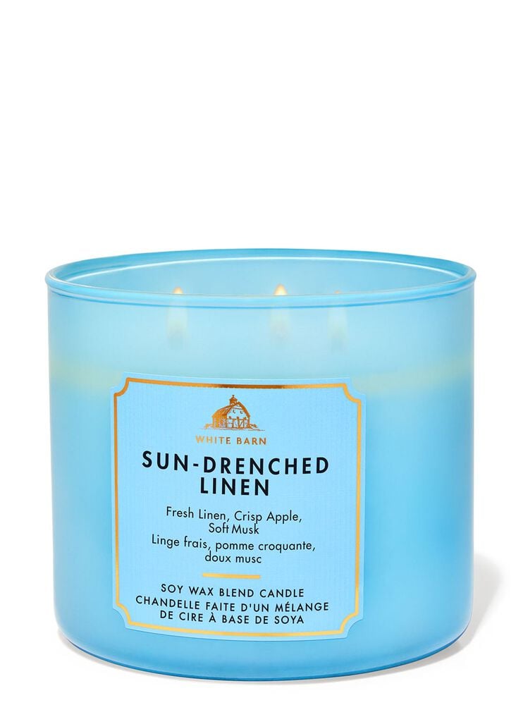 Sun-Drenched Linen 3-Wick Candle เทียนหอม 3 ไส้