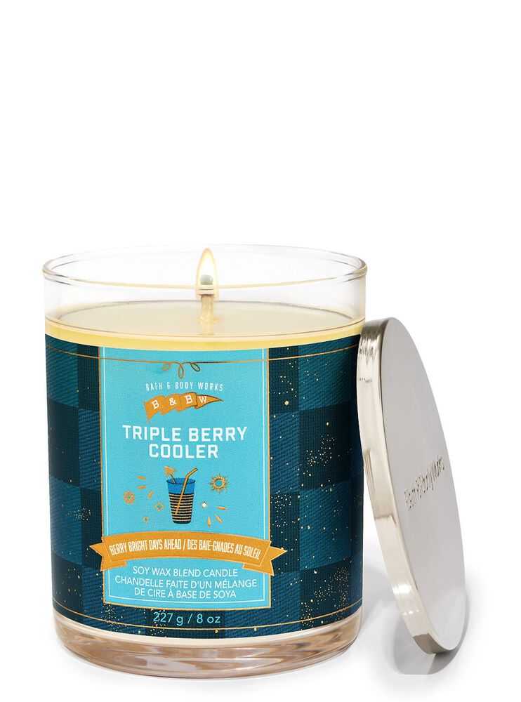 Triple Berry Cooler Single Wick Candle เทียนหอม 1 ไส้