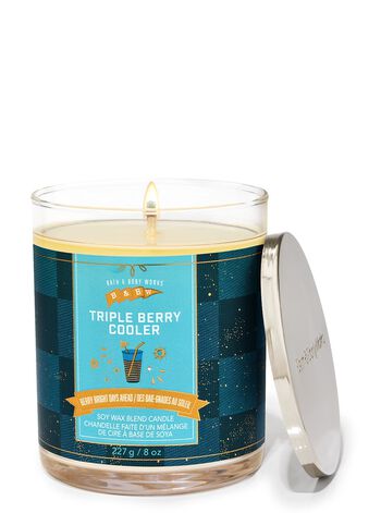 Triple Berry Cooler Single Wick Candle เทียนหอม 1 ไส้