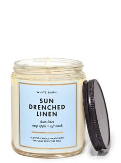 Sun-Drenched Linen Single Wick Candle