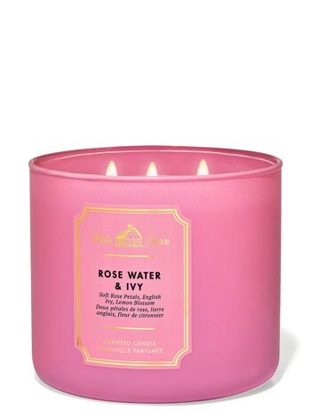 Rose Water & Ivy 3-Wick Candle เทียนหอม 3 ไส้