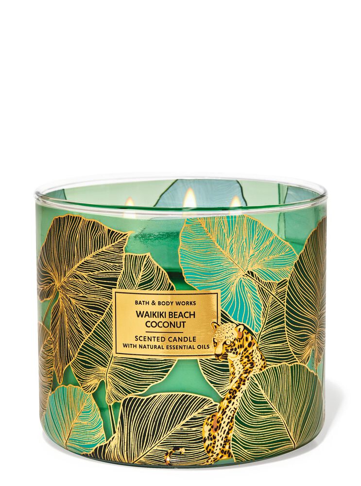 Waikiki Beach Coconut 3-Wick Candle เทียนหอม 3 ไส้
