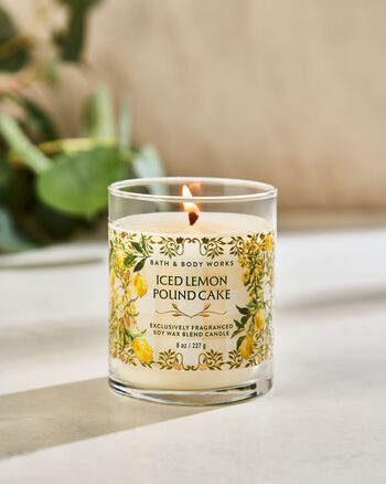 Iced Lemon Pound Cake Single Wick Candle เทียนหอม 1 ไส้