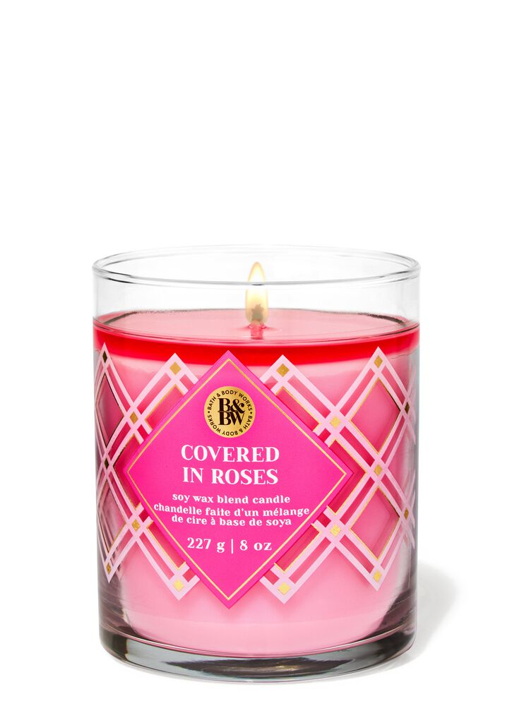 Covered In Roses Single Wick Candle เทียนหอม 1 ไส้