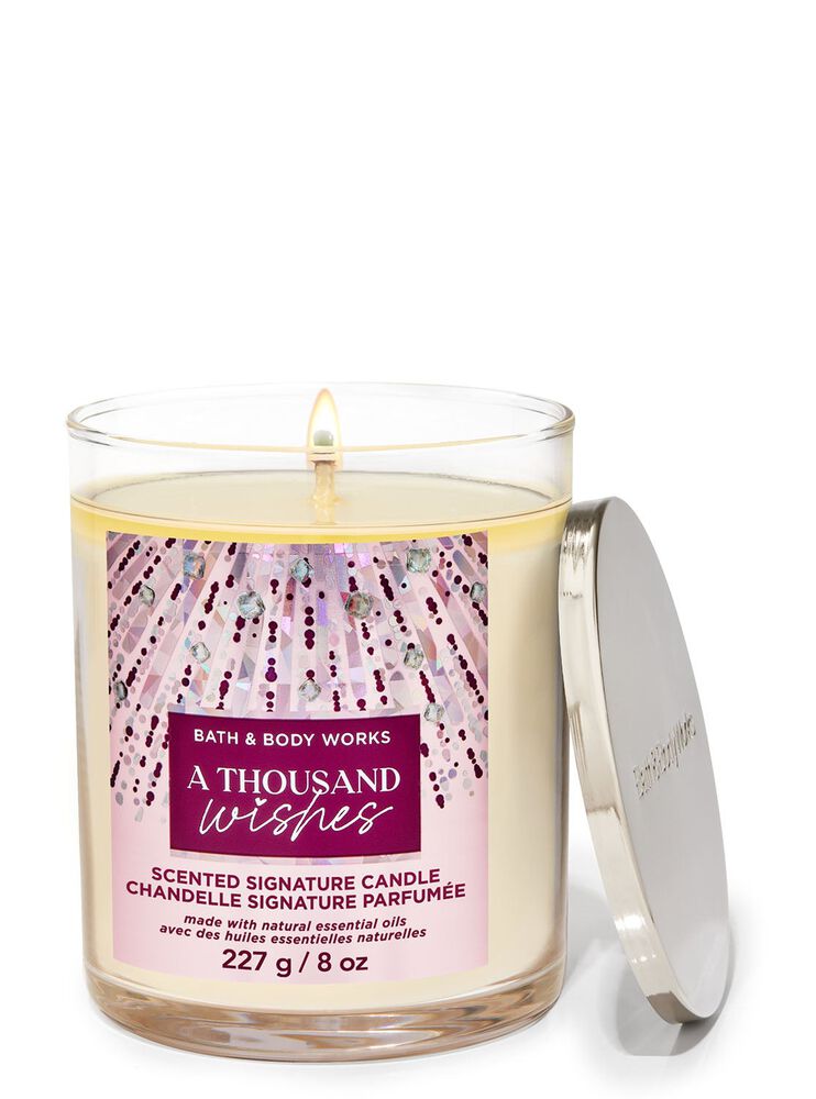 A Thousand Wishes Single Wick Candle เทียนหอม 1 ไส้