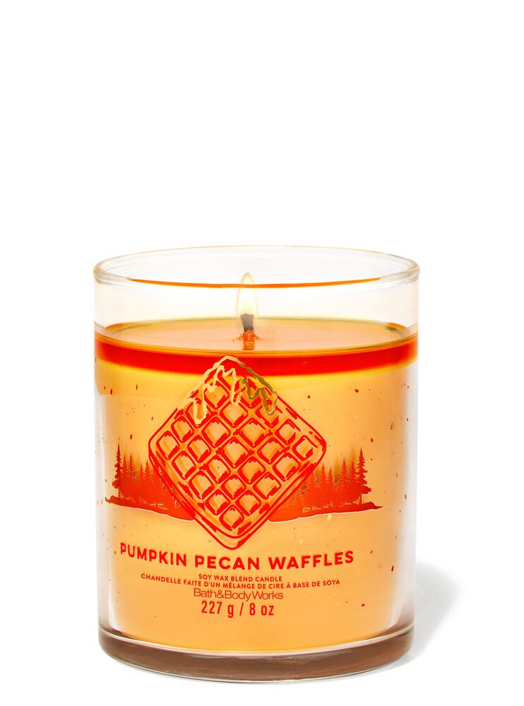 Pumpkin Pecan Waffles Signature Single Wick Candle เทียนหอม 1 ไส้