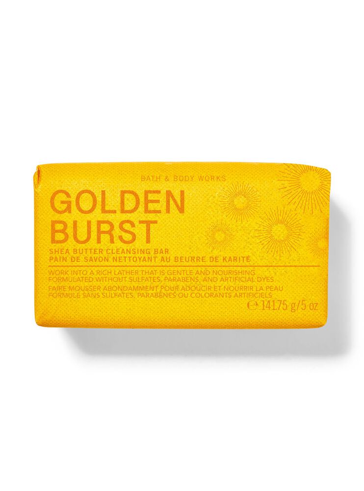 Golden Burst Shea Butter Cleansing Bar สบู่ก้อน