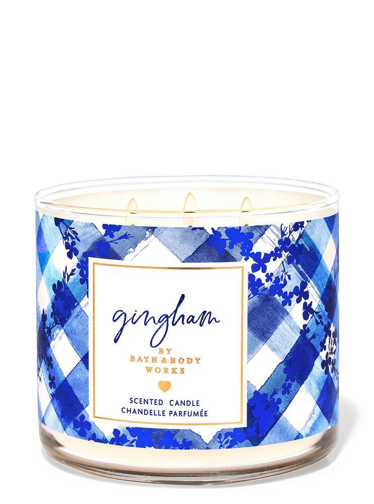 Gingham 3-Wick Candle เทียนหอม 3 ไส้