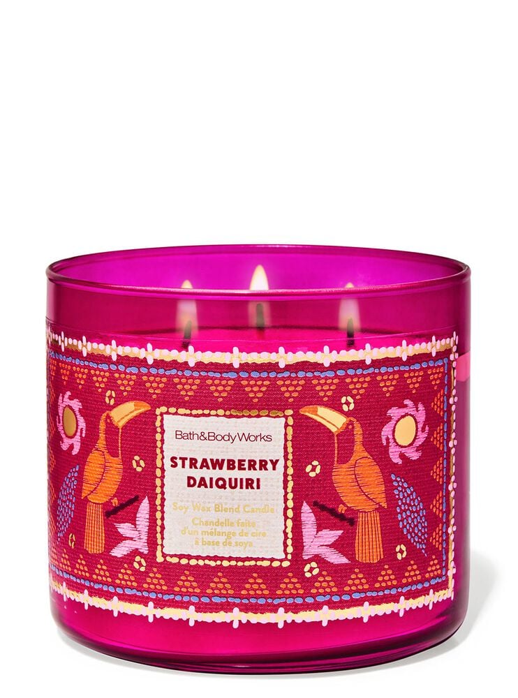 Strawberry Daiquiri 3-Wick Candle เทียนหอม 3 ไส้