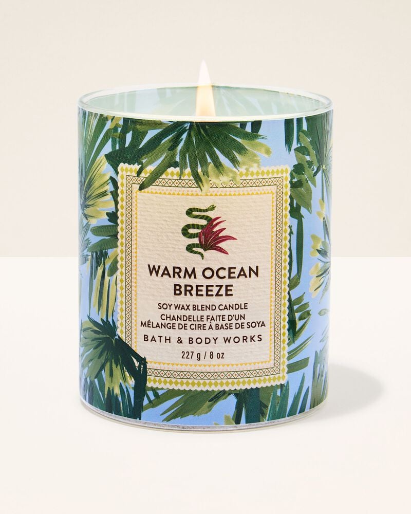 Warm Ocean Breeze Single Wick Candle เทียนหอม 1 ไส้
