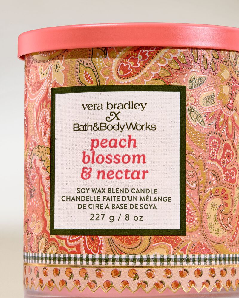 Peach Blossom & Nectar Single Wick Candle เทียนหอม 1 ไส้
