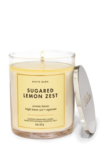 Sugared Lemon Zest Signature Single Wick Candle เทียนหอม 1 ไส้
