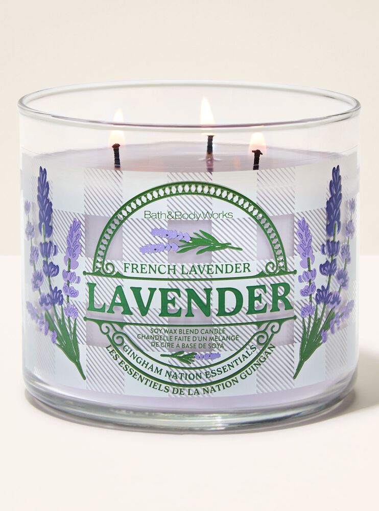 Lavender 3-Wick Candle เทียนหอม 3 ไส้