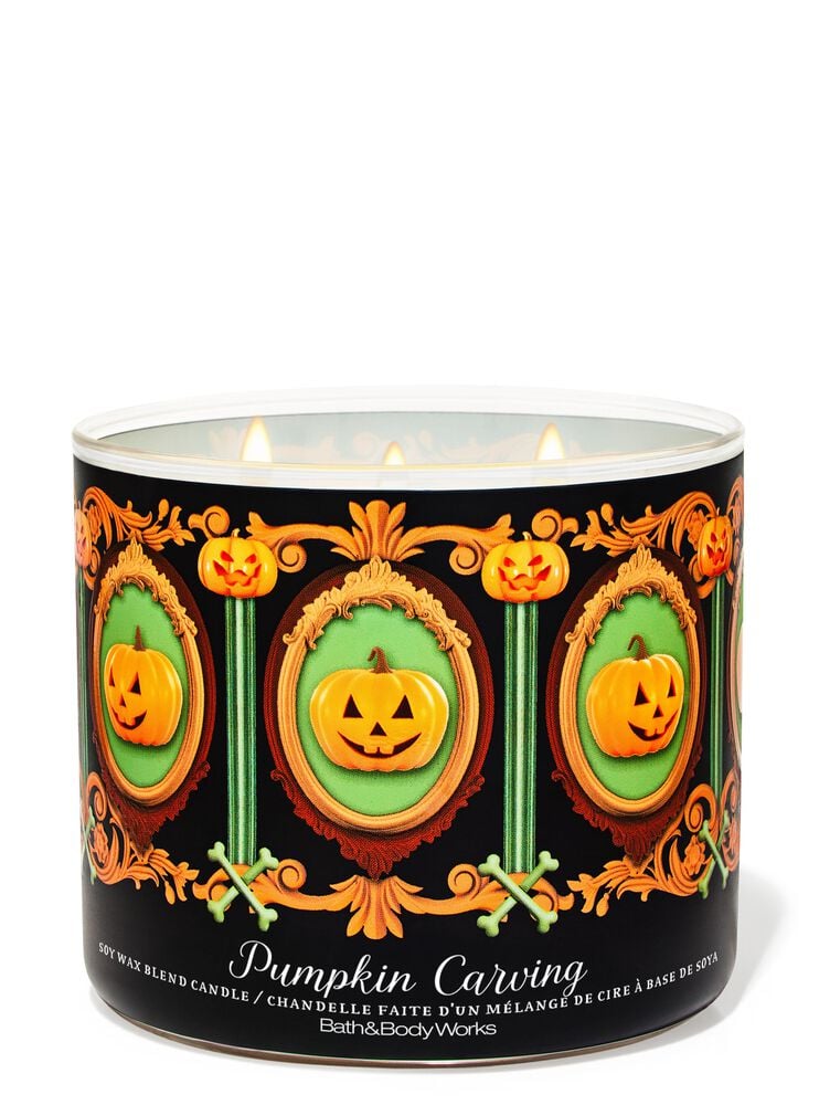 Pumpkin Carving 3-Wick Candle เทียนหอม 3 ไส้