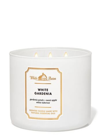 White Gardenia 3-Wick Candle เทียนหอม 3 ไส้