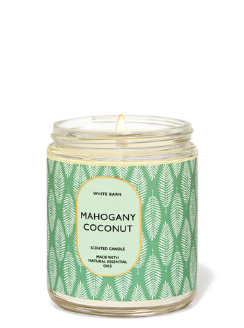 Mahogany Coconut Single Wick Candle Single Wick Candle