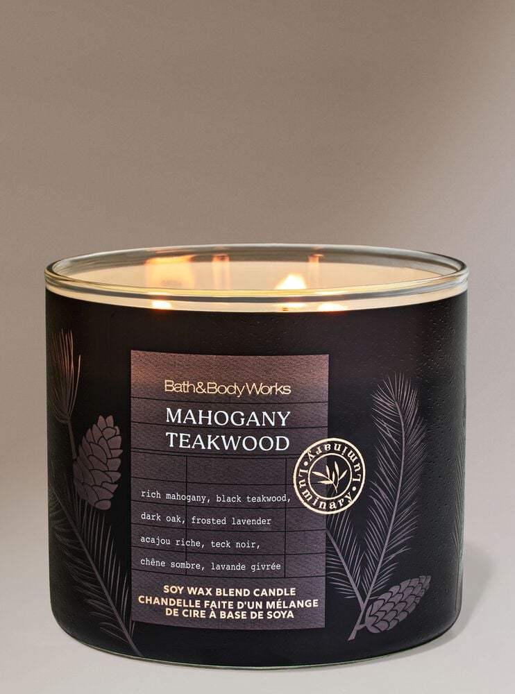 Mahogany Teakwood 3-Wick Candle 3-Wick Candle