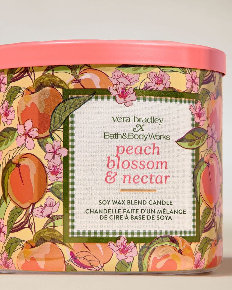 Peach Blossom & Nectar 3-Wick Candle เทียนหอม 3 ไส้