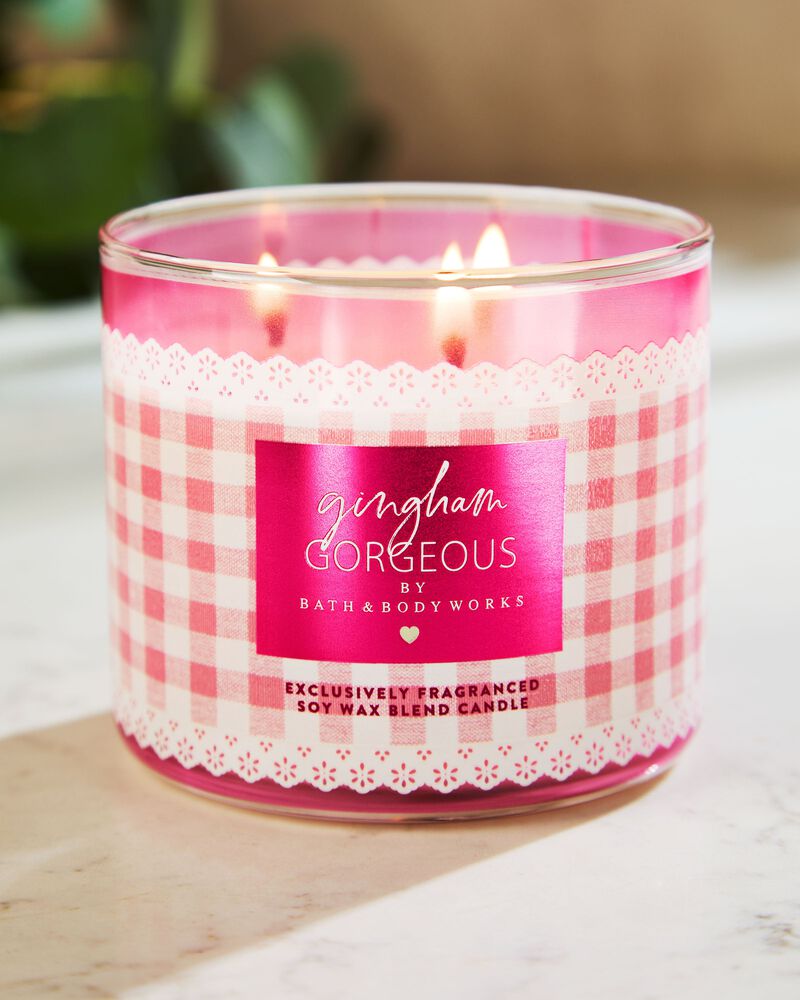 Gingham Gorgeous 3-Wick Candle เทียนหอม 3 ไส้