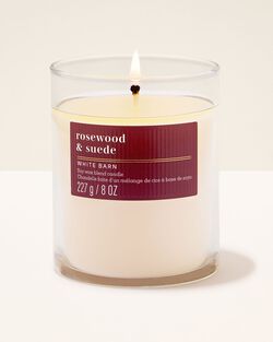 Rosewood & Suede Single Wick Candle image number null