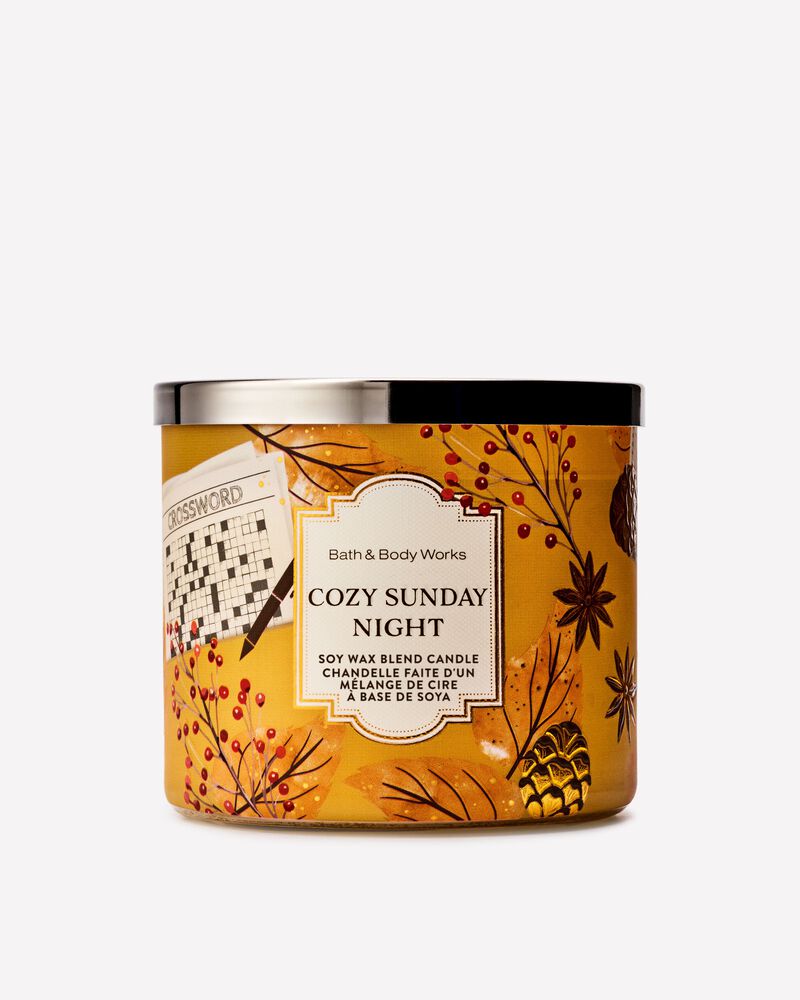 Cozy Sunday Night 3-Wick Candle เทียนหอม 3 ไส้