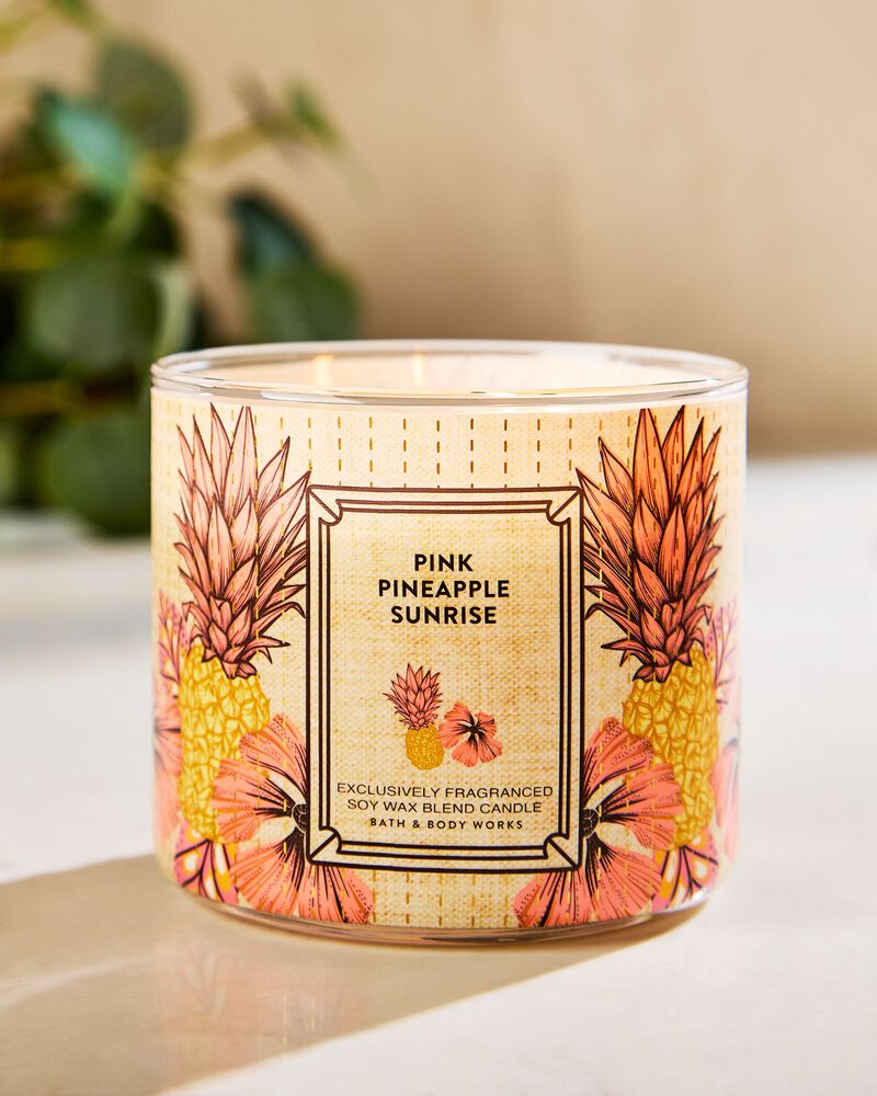 Pink Pineapple Sunrise 3-Wick Candle เทียนหอม 3 ไส้