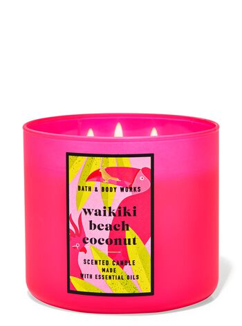 Waikiki Beach Coconut 3-Wick Candle เทียนหอม 3 ไส้