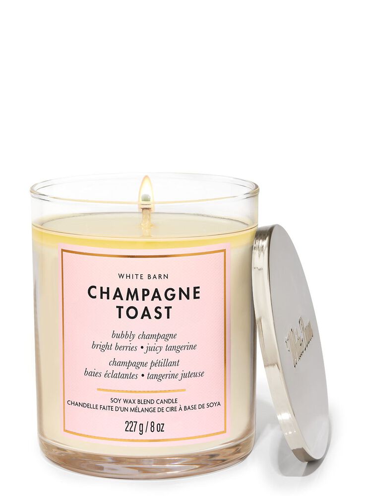 Champagne Toast Single Wick Candle เทียนหอม 1 ไส้