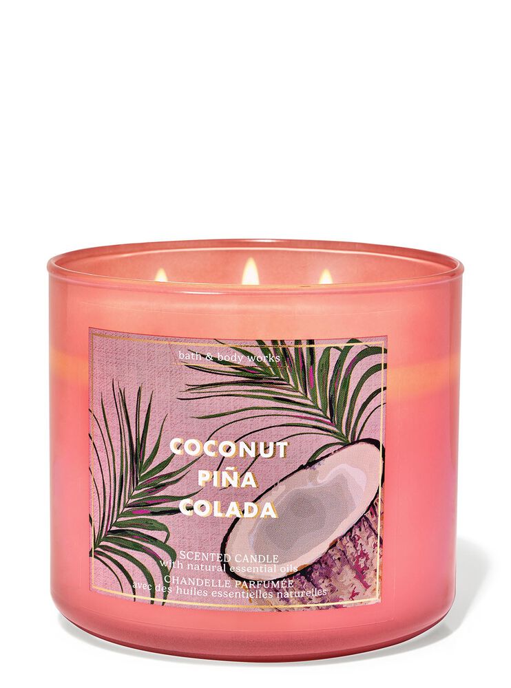 Coconut Pi&ntilde;a Colada 3-Wick Candle เทียนหอม 3 ไส้