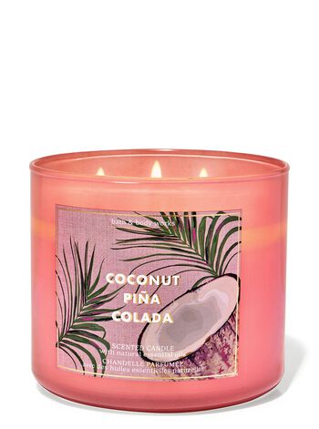 Coconut Pi&ntilde;a Colada 3-Wick Candle เทียนหอม 3 ไส้