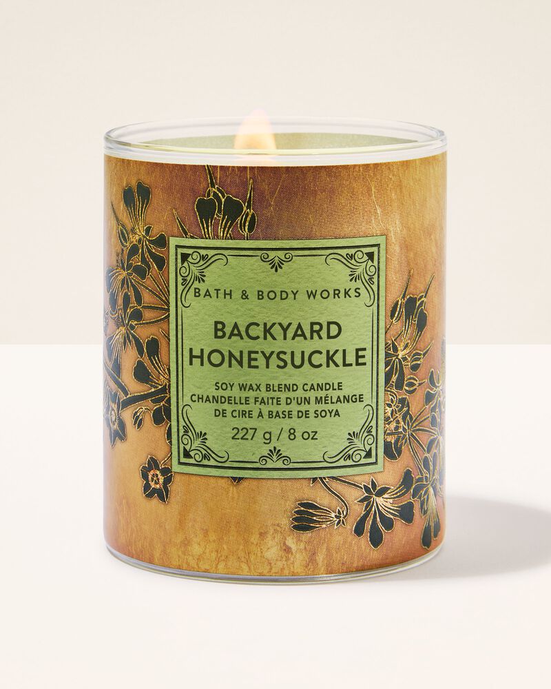 Backyard Honeysuckle Single Wick Candle เทียนหอม 1 ไส้