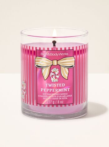 Twisted Peppermint Single Wick Candle เทียนหอม 1 ไส้