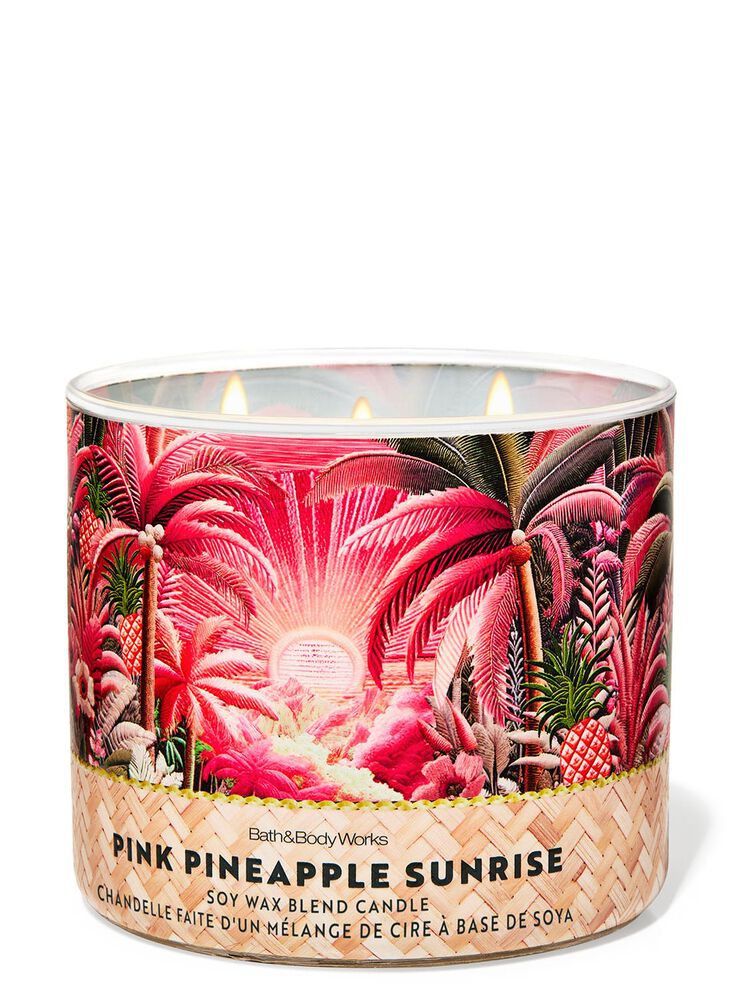 Pink Pineapple Sunrise 3-Wick Candle เทียนหอม 3 ไส้