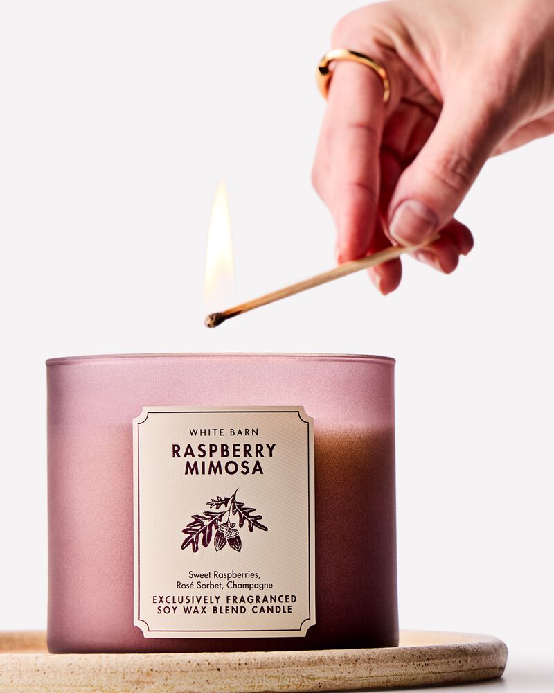 Raspberry Mimosa 3-Wick Candle เทียนหอม 3 ไส้