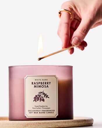Raspberry Mimosa 3-Wick Candle เทียนหอม 3 ไส้