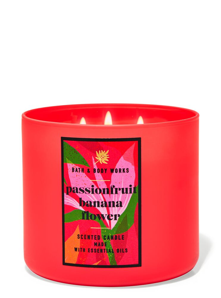 Passionfruit & Banana Flower 3-Wick Candle เทียนหอม 3 ไส้