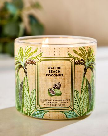 Waikiki Beach Coconut 3-Wick Candle เทียนหอม 3 ไส้