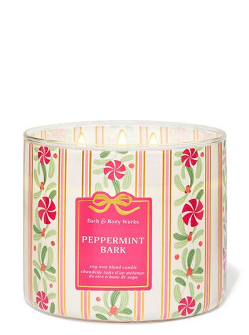 Peppermint Bark 3-Wick Candle เทียนหอม 3 ไส้
