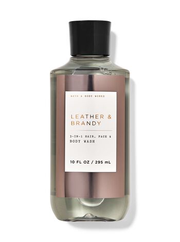 Leather & Brandy 3-in-1 Hair, Face & Body Wash สบู่สูตร 3-in-1